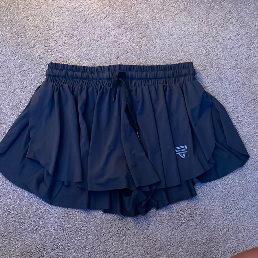 Dark Gray Flowy Workout Shorts